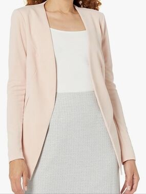 BCBGeneration Open-Front Blazer in Pale Blush